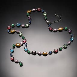 Personalized Trend Design Color Inlaid Zirconia Women's Necklace Bracelet Niche Fashion Holiday Party Accessories Jewelry Set