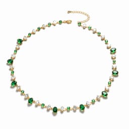 Personalized Trend Design Color Inlaid Zirconia Women's Necklace Bracelet Niche Fashion Holiday Party Accessories Jewelry Set