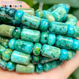4x6x10mm Natural Chrysocolla Sea Sediment Jasper Loose Spacer Beads for Jewelry Making DIY Bracelet Necklace Accessories