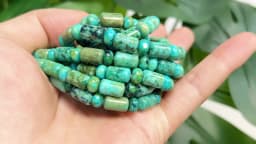 4x6x10mm Natural Chrysocolla Sea Sediment Jasper Loose Spacer Beads for Jewelry Making DIY Bracelet Necklace Accessories