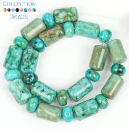 4x6x10mm Natural Chrysocolla Sea Sediment Jasper Loose Spacer Beads for Jewelry Making DIY Bracelet Necklace Accessories