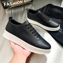 2026 Black Casual Shoes for Men Outdoor Comfortable Men Sneakers Non-slip Walking Shoes Designer Lace-Up Men Sport Shoes