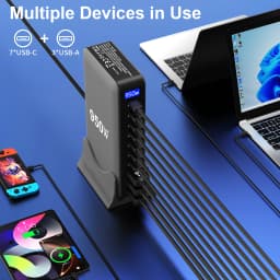 950W USB C GaN Charger 100W PD3.0 PPS QC3.0 Multiport Fast Charging Station For Laptop iPhone Samsung Macbook Pro Tablet