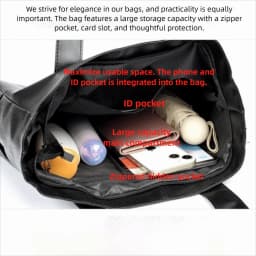 New Large Capacity Vintage Handbag PU Soft PU Leather Bag Versatile Solid Color Shoulder Bag