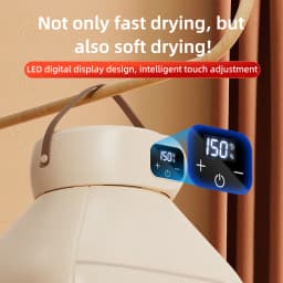 Portable Electric Dryer Multifunctional Dryer Foldable Timed Fast Drying Low-noise Warm Air Heating Clothing Care Mini Dryer