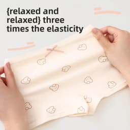 4-Pack Girls Cotton Boxer Underwear Soft Comfortable Breathable Non-Riding Design for Baby Toddler Kids Big Girls