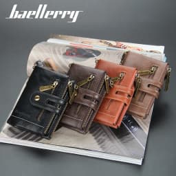 New Men Wallets Name Engraving 11 Card Holders Men Short Purse Double Zipper Coin Pocket High Quality Male Purse Cartera