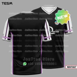 TESM Men Vintage Jersey T Shirt Stripe Sports Top Children Casual Short-Sleeved Shirt High-Definition Printing Breathable Shirt