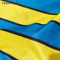 TESM Men Vintage Jersey T Shirt Stripe Sports Top Children Casual Short-Sleeved Shirt High-Definition Printing Breathable Shirt
