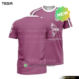 TESM Men Vintage Jersey T Shirt Stripe Sports Top Children Casual Short-Sleeved Shirt High-Definition Printing Breathable Shirt