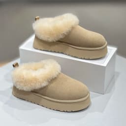 Women Ankle Snow Boots Fashion Platform Low Top Slippers Home Room Cotton Shoes Women's Outdoor Winter Warm Non Slip Boots