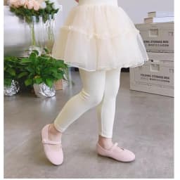 Kids' Leggings with Mesh Skirt - Fake Two-Piece Design for Girls 2-7 Years, Comfortable & Stylish Bottoms Leggins for Kids Girl