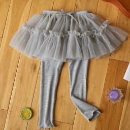 Kids' Leggings with Mesh Skirt - Fake Two-Piece Design for Girls 2-7 Years, Comfortable & Stylish Bottoms Leggins for Kids Girl