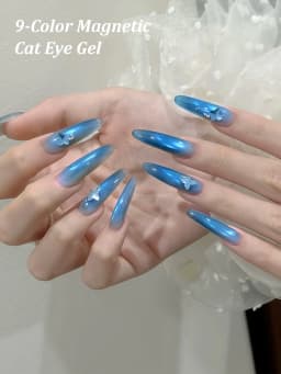 Jillradia 9 Colors Cat Eye Patting Gel Smudge Canned High Saturation Popular Semi-Solid Nail Polish Gel Nail Salon Special