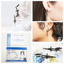 Bowknot Snake Sword Heart Tooth Creole Hinged Hoop Earrings Fine Jewelry For Women Vintage Gift In Real 925 Sterling Silver