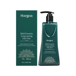 Natural Plant-Based Hair Color Cream Hair Dye for Gray Coverage - Dark Tea, Natural Black, Chestnut Brown Non-Damaging Hair Tint