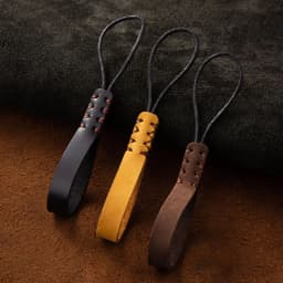 Fashion Handmade Genuine Leather Keychain Cowhide Key Lanyard Pendant Car Key Holder Key Cover Auto Keyring Accessories gift