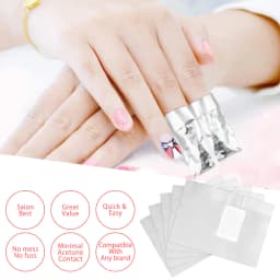 500/1000Pcs Nail Foil Wraps Nail Wraps Remover Tin Foil Nail Wraps Nail Art Soak Off Gel Polish Acrylic Removal for Removing