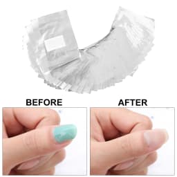 500/1000Pcs Nail Foil Wraps Nail Wraps Remover Tin Foil Nail Wraps Nail Art Soak Off Gel Polish Acrylic Removal for Removing