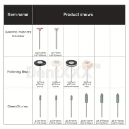 35Pcs/Set Polishing Hp Kit Ceramic Porcelain Grinding Tool Diamond Burs Brush Material