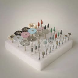35Pcs/Set Polishing Hp Kit Ceramic Porcelain Grinding Tool Diamond Burs Brush Material