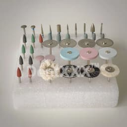 35Pcs/Set Polishing Hp Kit Ceramic Porcelain Grinding Tool Diamond Burs Brush Material