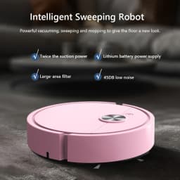 3 in 1 Sweeping Robot Rechargeable Vacuum Mop Robot Strong Suction Compact Cleaning Machine for Pet Hair Stubborn Dirt