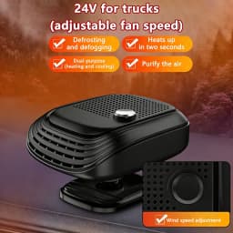 360° Rotation Winter Fast Car Heater 12V/24V Car Heater Fan Large Blowing Area Adjustable Wind Speed Windshield Defogging 2026