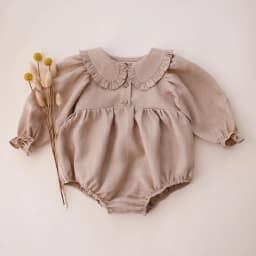 Vintage Floral Baby Girl Romper Spring Wedding Party Outfit Soft Cotton Short Sleeve Cute Design
