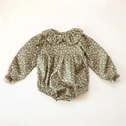Vintage Floral Baby Girl Romper Spring Wedding Party Outfit Soft Cotton Short Sleeve Cute Design