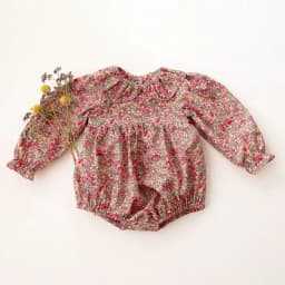 Vintage Floral Baby Girl Romper Spring Wedding Party Outfit Soft Cotton Short Sleeve Cute Design