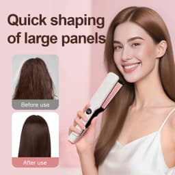 Professional Hair Straightener Curling Iron Ceramic Flat Iron Negative Ion Wide Plate Temperature Adjustable Hair Straightener
