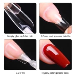 550pcs Translucent Frosted Nail Tips Soft Almond Coffin Square Acrylic Soft Full Cover False Nails Matte Press On Nails Manicure