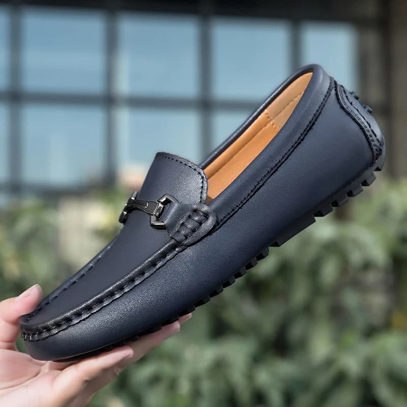Genuine Leather Men Casual Shoes Luxury Brand Mens Loafers Moccasins Breathable Slip on Italian Driving Shoes Chaussure Homme