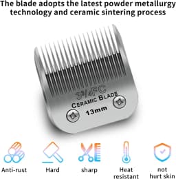 Pet Dog Cat Trimmers Grooming Detachable Blade Compatible with Most Andis, Oster A5, Wahl KM Series Professional Animals Clipper
