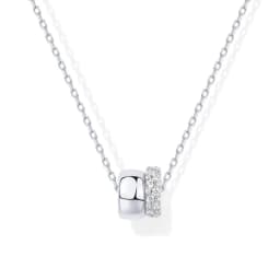 Fashion Light Luxury Diamond Double Circle Small Waist Pendant Fashion All-match Collarbone Chain Women Necklace Jewelry