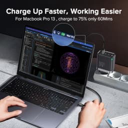 QOOVI GaN 65W Charger USB Type C Fast Charging Quick Charge 4.0 Adapter USB-C PD Charger For iPhone Samsung Xiaomi Macbook iPad