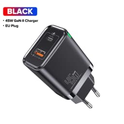 QOOVI GaN 65W Charger USB Type C Fast Charging Quick Charge 4.0 Adapter USB-C PD Charger For iPhone Samsung Xiaomi Macbook iPad