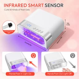 168W UV LED Nail Lamp 36LEDS Gel Polish Drying Lamp With Automatic Sensing 4 Timer Professional Nail Dryer Manicure Salon Tools