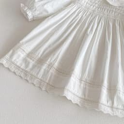 1-7Yrs Casual Girls Dress Spring Kids Clothes Cotton Lace Sweet Peter Collar White Baby Girl Embroider Princess Party Dresses