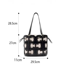 CH High-end Brand Women's Handbag Fashion Hollow 2026 New Large Capacity Simple Shoulder Bag