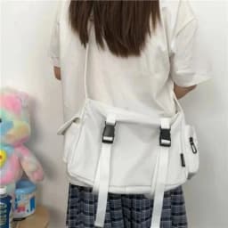 Canvas Crossbody Bags for Women Youth Men Fashion Casual Large Capacity Handbags Shoulder Bags Solid Color Ladies Messenger Bag