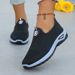 Women's Spring Autumn 2026 Breathable Flying Woven Slip‑On Sneakers Sale Casual Ladies Footwear Sports Shoes Free Shipping