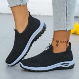 Women's Spring Autumn 2026 Breathable Flying Woven Slip‑On Sneakers Sale Casual Ladies Footwear Sports Shoes Free Shipping