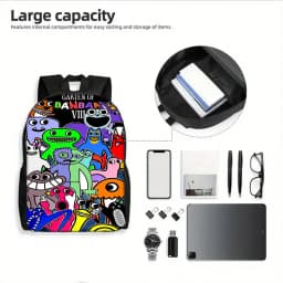 Garten of BanBan Child School Backpack with Lunch Bags ,Pencil Bags ,School Bags for Boys Girls Best Gift