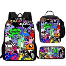 Garten of BanBan Child School Backpack with Lunch Bags ,Pencil Bags ,School Bags for Boys Girls Best Gift