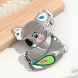 Funny Acrylic Cartoon Animals Koala Badge Brooches for Women Adorable Resin Splicing Brooch Pins Clothing Jewelry Gifts