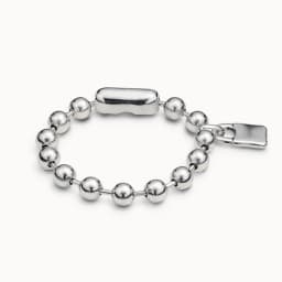 2025 autumn neutral and cool style gold silver padlock round bead bracelet no gender accessories fashion gift