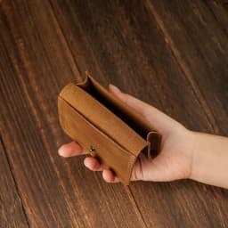 Vintage Genuine Leather Wallets Men's Women's Coin Purses Headphone Holder Portable Data Cable Headphone Storage Bag Card Holder
