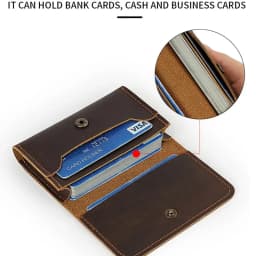 Vintage Genuine Leather Wallets Men's Women's Coin Purses Headphone Holder Portable Data Cable Headphone Storage Bag Card Holder